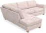 Friday - 2,5-sits soffa med divan vänster - Rosa