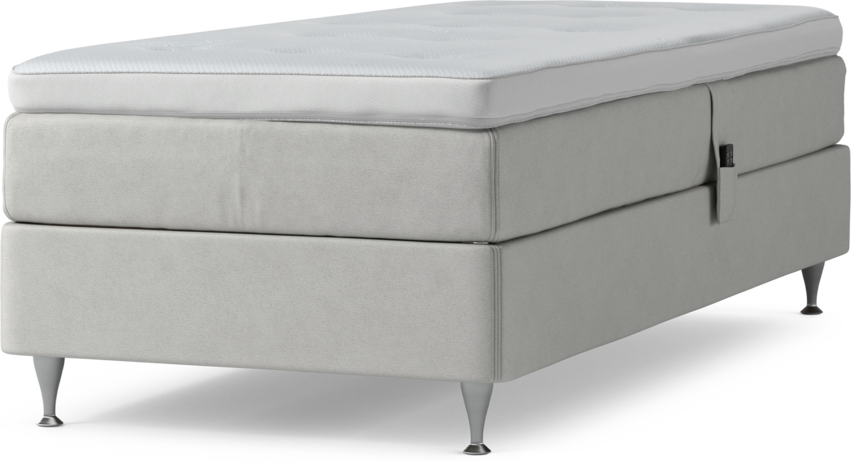 Delux Sense - Ställbar säng, enkelsäng med bäddmadrass och sängben