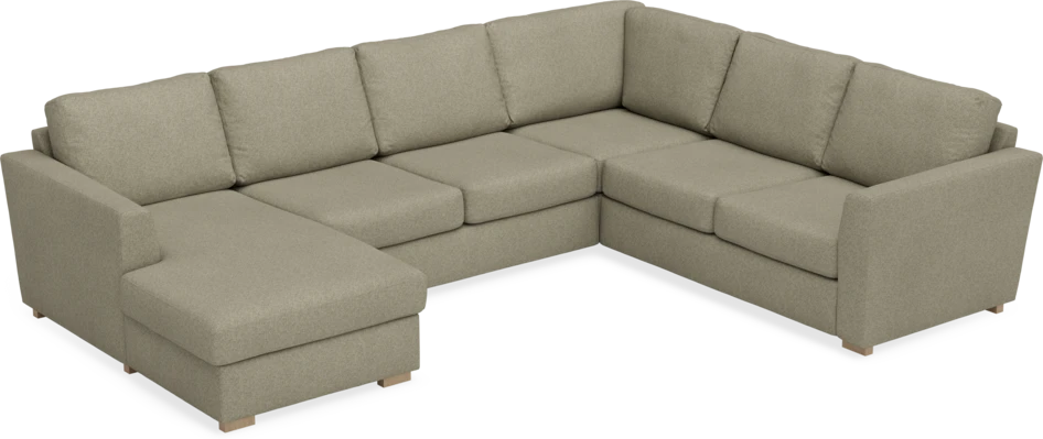 Friday - Hörnsoffa, 3+2-sits med schäslong vänster - Beige