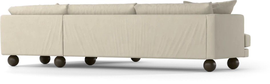 Harper - 3-sits soffa med divan höger - Vit
