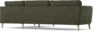 Bridge - 3-sits soffa med divan höger - Grön