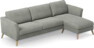Bridge - 3-sits soffa med schäslong höger - Grå