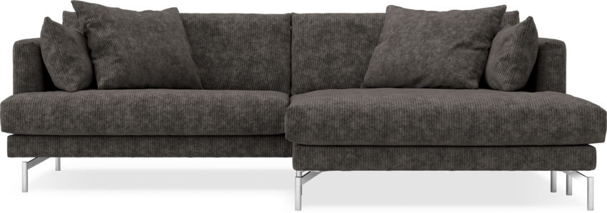 Harper - 4-sits med schäslong XL höger - Grå