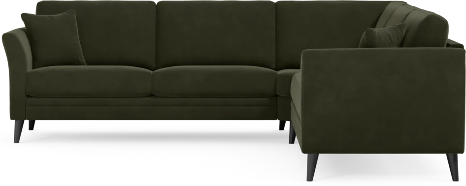 Eden - Hörnsoffa, 2,5+2,5-sits - Grön