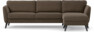 Bridge - 3-sits soffa med schäslong höger - Brun