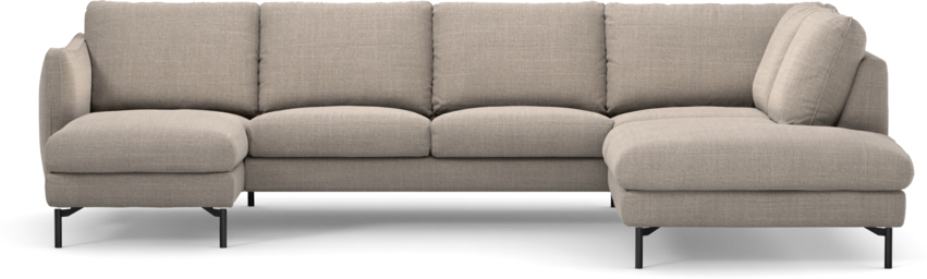 Madison Lux - 2-sits soffa med schäslong vänster och divan höger - Beige