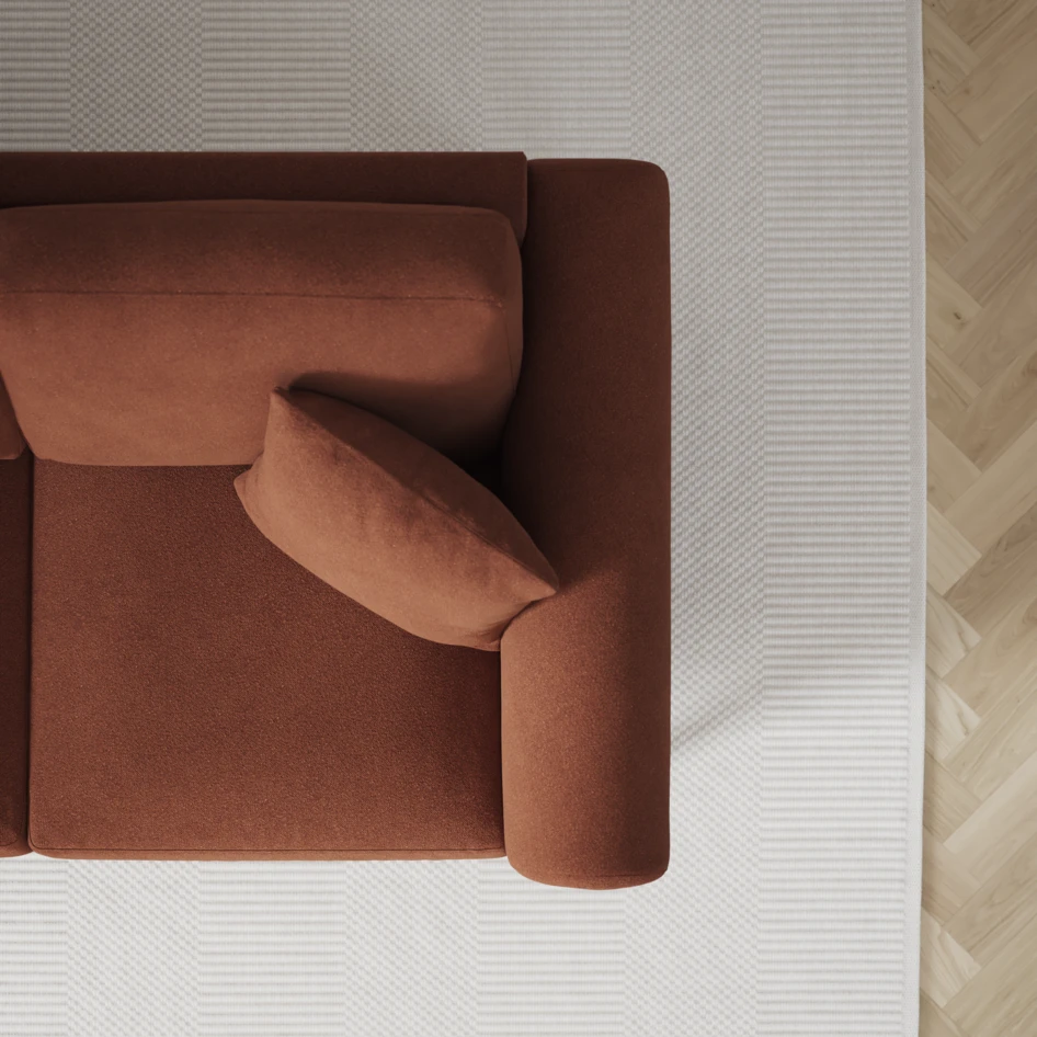 Eden - 3-sits soffa svängd - Orange