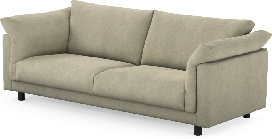 Cherrie - 3-sits soffa, fast klädsel - Beige