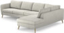 County - 3-sits soffa med divan höger - Grå