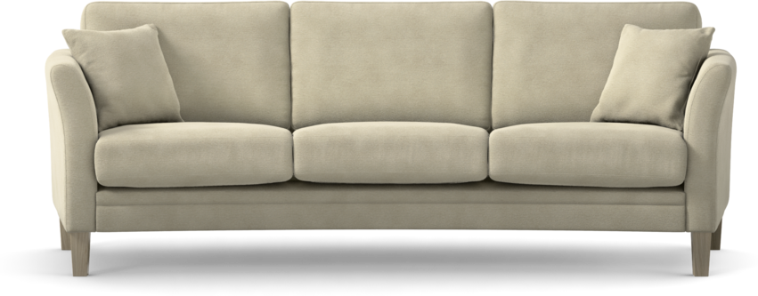 Eden - 3-sits soffa svängd - Beige