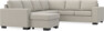 Nevada - Hörnsoffa, 3+2-sits med schäslong vänster - Beige