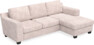 Friday - 3-sits soffa med schäslong höger - Rosa