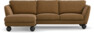 Madison Lux - 2-sits soffa med schäslong vänster - Brun