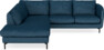 Madison - 2-sits soffa med divan vänster - Blå