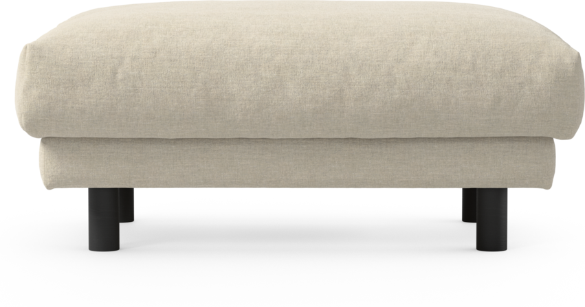 Cherrie - Fotpall 100, fast klädsel - Beige