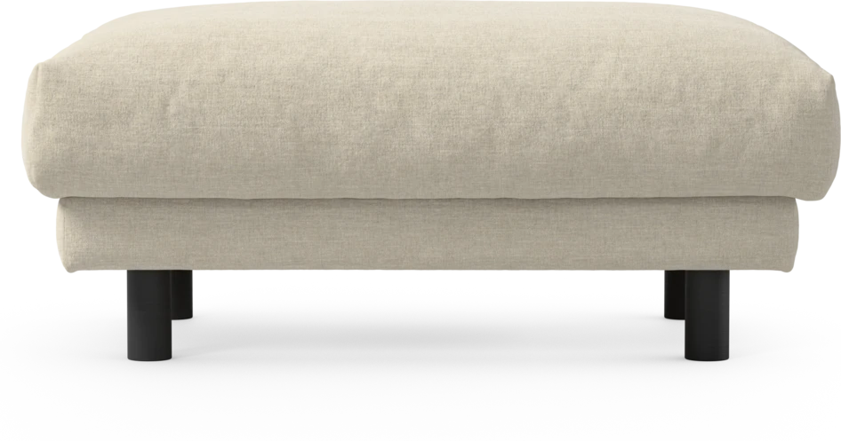 Cherrie - Fotpall 100, fast klädsel - Beige