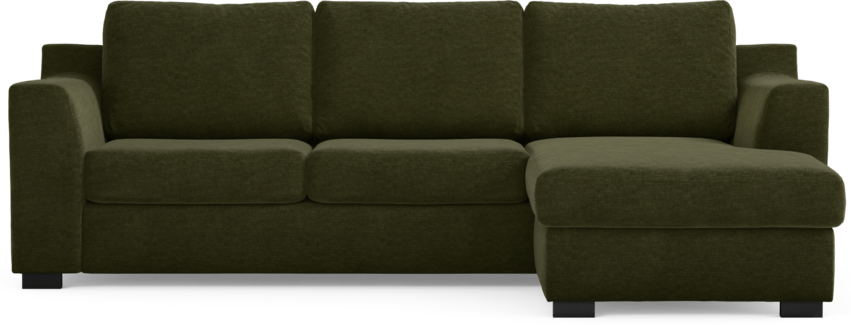 Friday - 3-sits soffa med schäslong höger - Grön