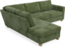Friday - 2,5-sits soffa med divan vänster - Grön