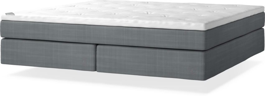 Cape Farewell - Kontinentalsäng, dubbelsäng med svävande utseende - Grå