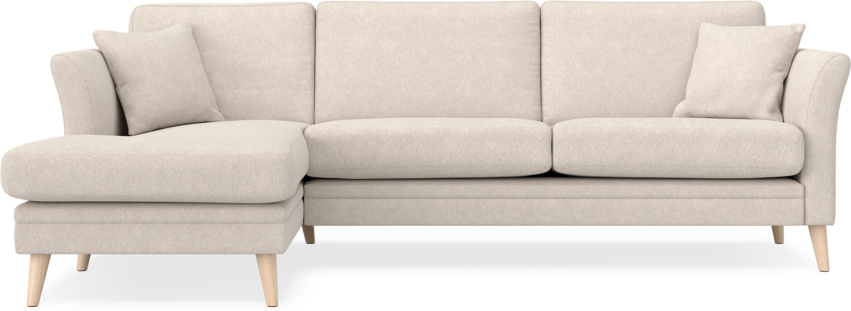 Eden - 2,5-sits soffa med schäslong - Beige