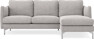 Madison Lux - 2-sits soffa med schäslong höger - Beige