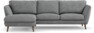 Madison Lux - 2-sits soffa med schäslong vänster - Vit