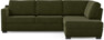 Friday - 2,5-sits soffa med divan höger - Grön