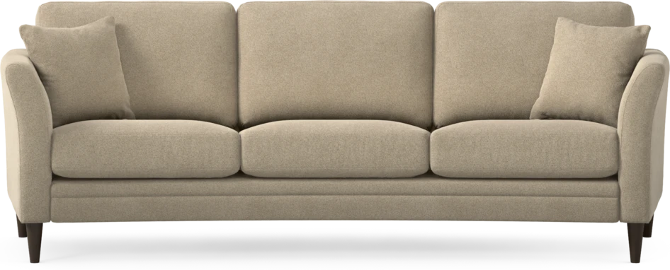 Eden - 3-sits soffa svängd - Beige