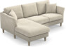 Eden - 2-sits soffa med schäslong - Beige
