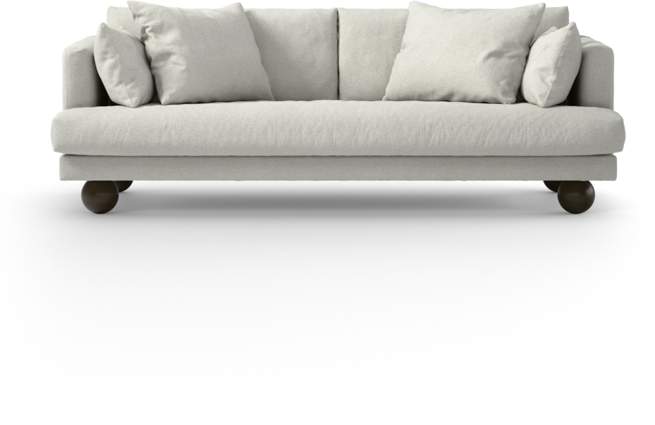 Harper - 3-sits soffa, hel dyna - Vit