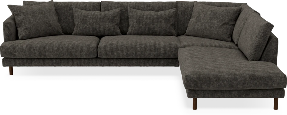 Harper - 3-sits soffa med divan höger - Grå