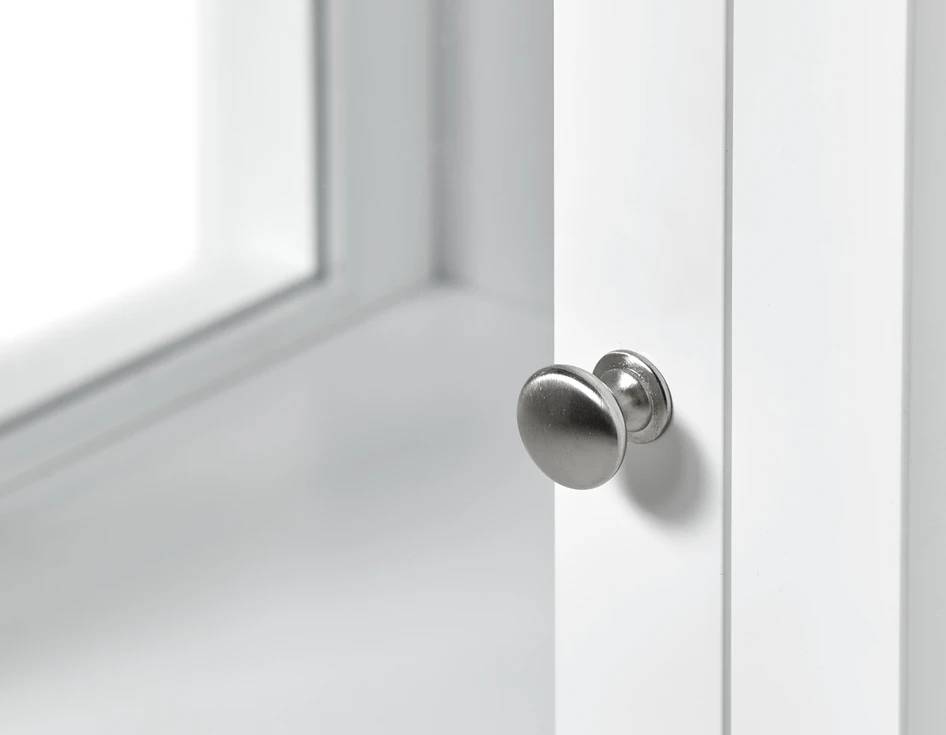 Elsa - Vitrinskåp, B 46 cm - Vit