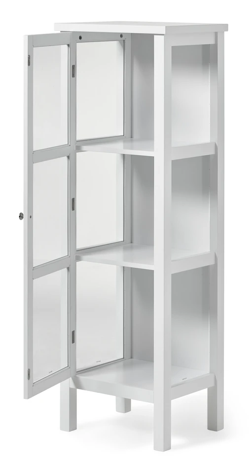 Elsa - Vitrinskåp, B 46 cm - Vit