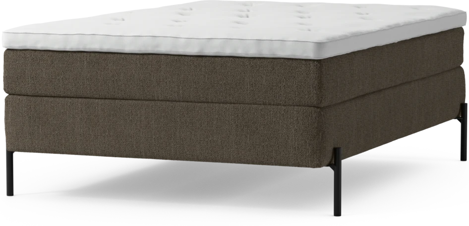 Delux Sense - Kontinentalsäng, enkelsäng 140 cm med bäddmadrass och sängben