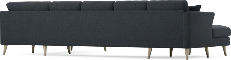 Eden - 3-sits soffa med schäslong vänster och divan höger - Blå