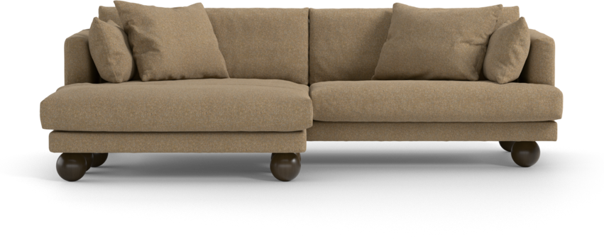 Harper - 4-sits med schäslong XL vänster - Gul