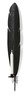 Leaf - Väggljusstake, H 67 cm - Svart