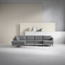 County - 3-sits soffa med divan vänster och schäslong höger - Grå
