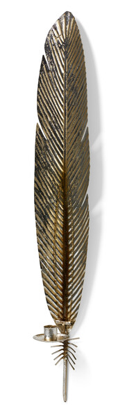 Leaf - Väggljusstake, H 67 cm - Grå