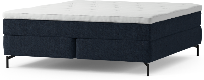 Delux Sense - Kontinentalsäng, dubbelsäng med bäddmadrass och sängben