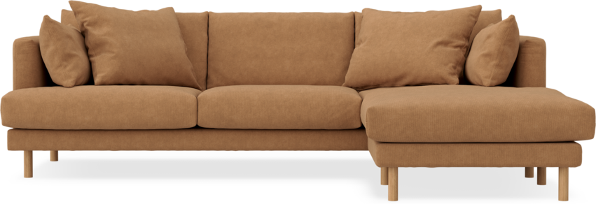 Harper - 4-sits med schäslong höger  - Gul