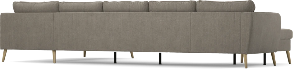 County - 4-sits soffa med schäslong vänster och divan höger - Brun