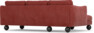 Madison Lux - 2-sits soffa med schäslong vänster - Rosa