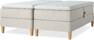 Delux Dream - Ställbar säng, dubbelsäng med bäddmadrass - Beige