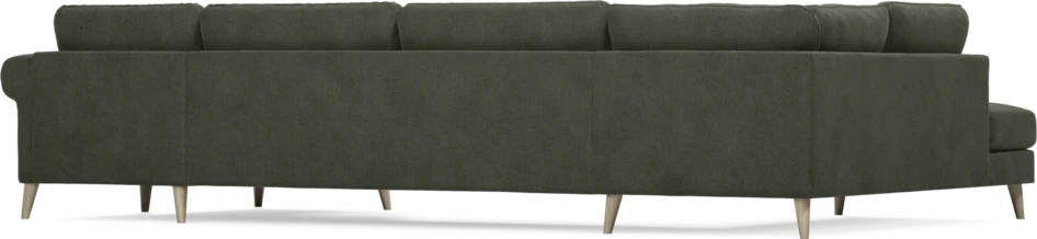 Bridge - 3-sits soffa med divan vänster och schäslong höger - Grön
