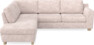 Friday - 2,5-sits soffa med divan vänster - Rosa