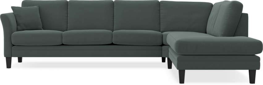Eden - 3-sits soffa med divan - Grå