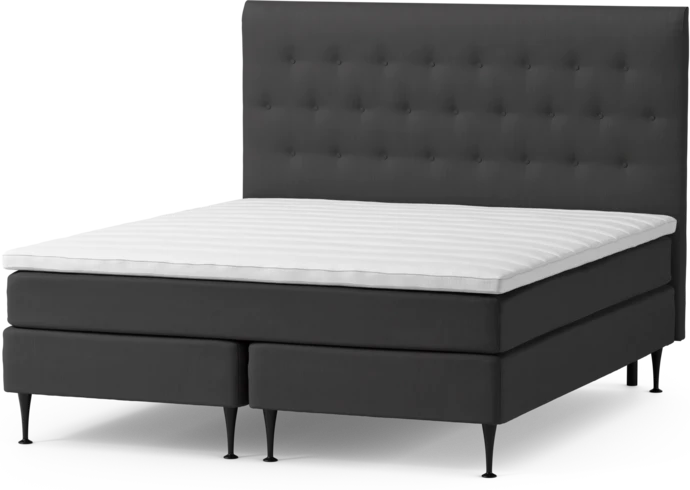 Roma Family, Kontinentalsäng, dubbelsäng med bäddmadrass och sänggavel pikerad, B 160-180