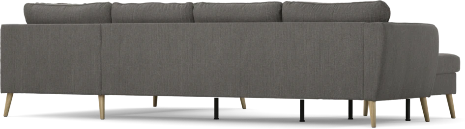 County - 3-sits soffa med schäslong vänster och divan höger - Brun
