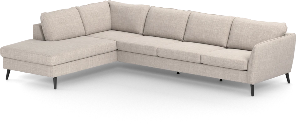 County - 3-sits soffa med divan vänster - Beige